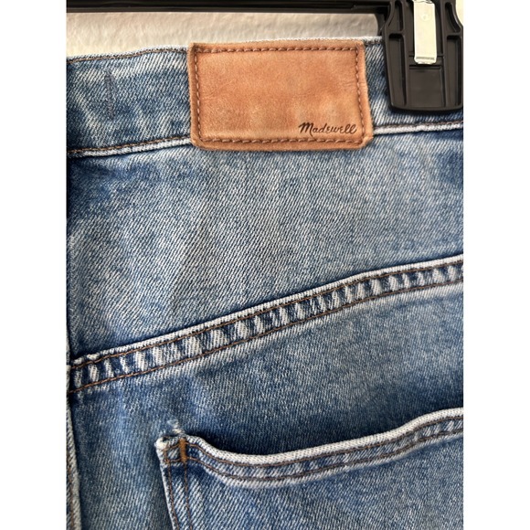 Madewell Wide-Leg Crop Jeans: Frayed Drop-Hem Edition SZ 25 - Picture 6 of 12